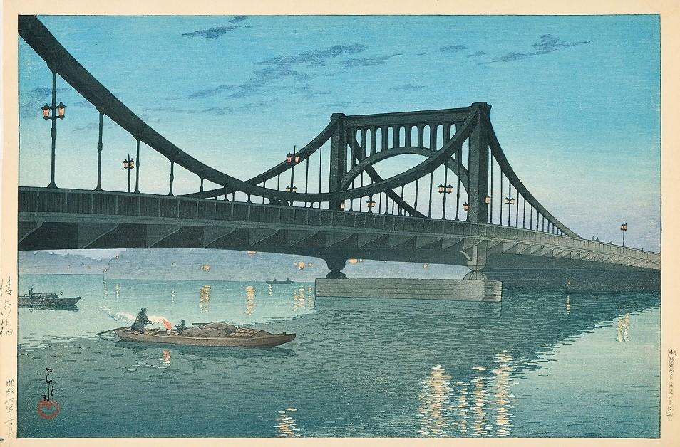 川瀬巴水《清洲橋》昭和6年（1931）　渡邊木版美術画舗蔵